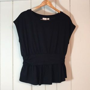 Anthropologie postmark size L black shirt